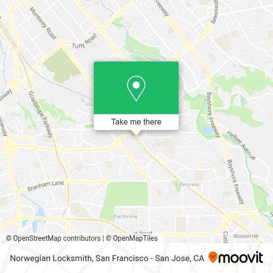 Norwegian Locksmith map