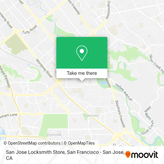 San Jose Locksmith Store map
