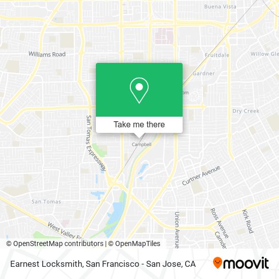 Earnest Locksmith map