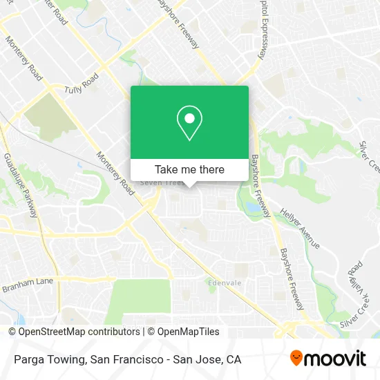Parga Towing map