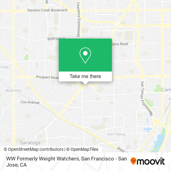 WW Formerly Weight Watchers map