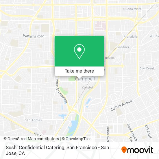Mapa de Sushi Confidential Catering