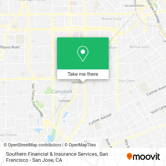 Southern Financial & Insurance Services map