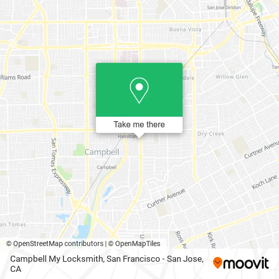 Mapa de Campbell My Locksmith