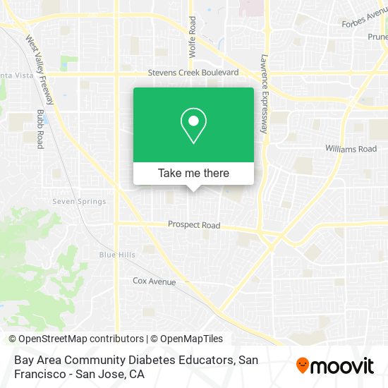 Mapa de Bay Area Community Diabetes Educators