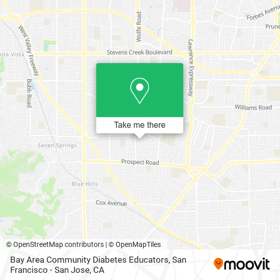 Bay Area Community Diabetes Educators map