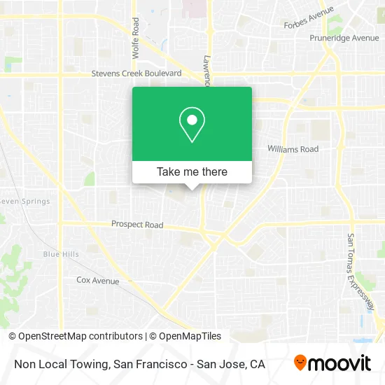 Mapa de Non Local Towing