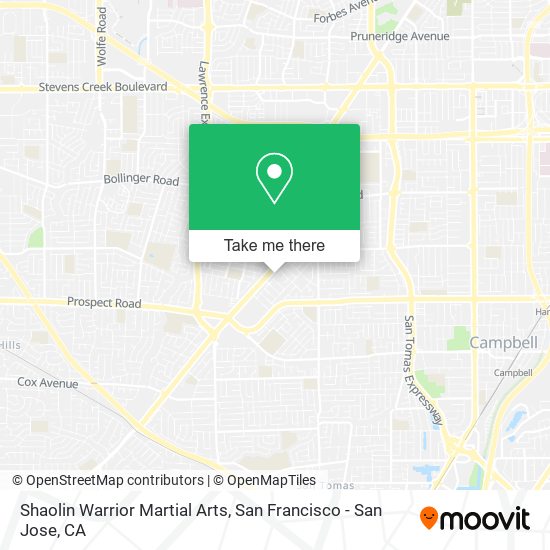 Shaolin Warrior Martial Arts map