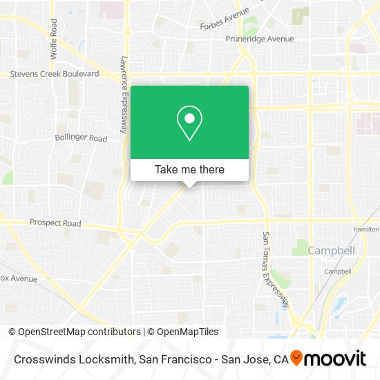 Mapa de Crosswinds Locksmith