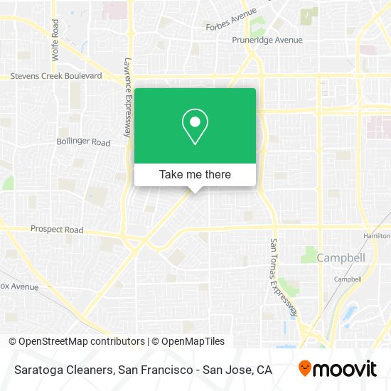 Saratoga Cleaners map