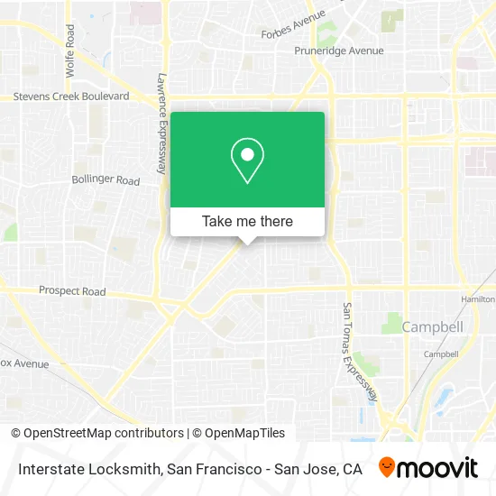Interstate Locksmith map