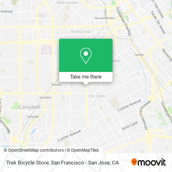 Trek Bicycle Store map