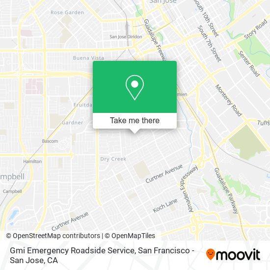 Gmi Emergency Roadside Service map