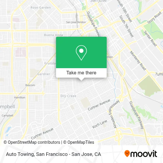 Auto Towing map