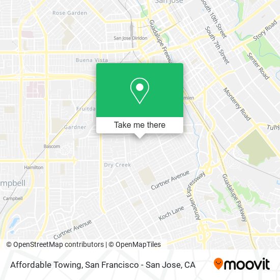 Affordable Towing map