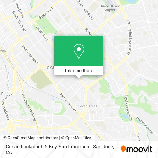 Cosan Locksmith & Key map