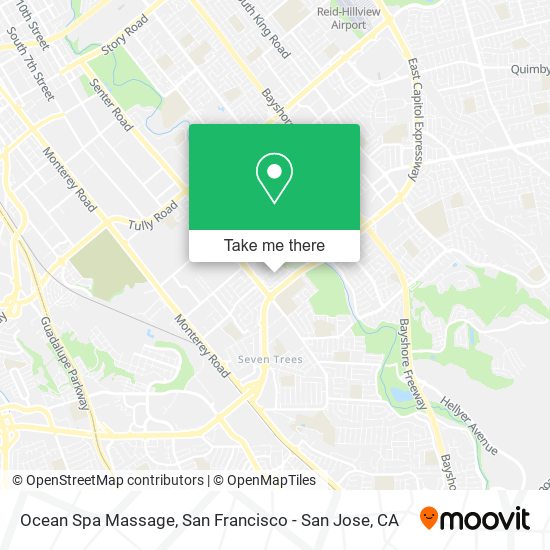 Ocean Spa Massage map