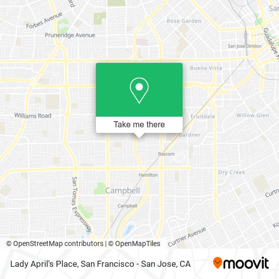 Lady April's Place map