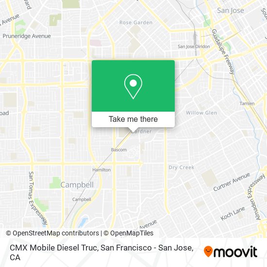 Mapa de CMX Mobile Diesel Truc