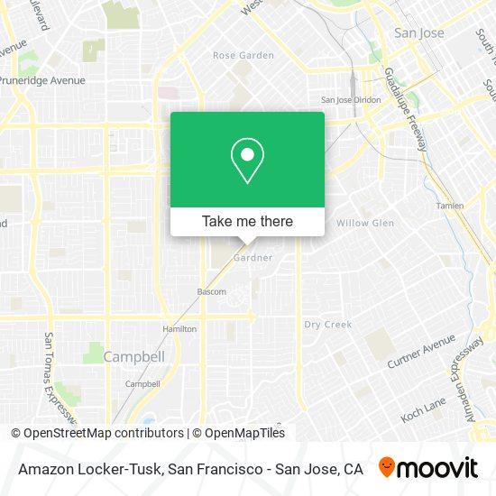 Mapa de Amazon Locker-Tusk