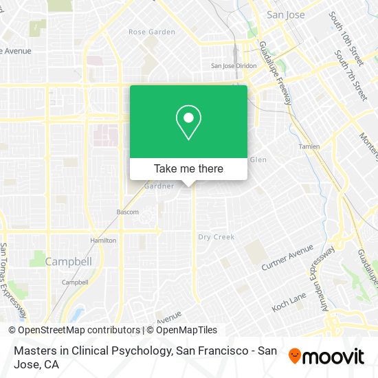 Masters in Clinical Psychology map