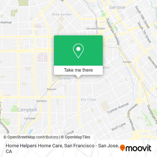 Home Helpers Home Care map
