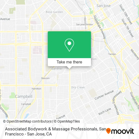 Associated Bodywork & Massage Professionals map
