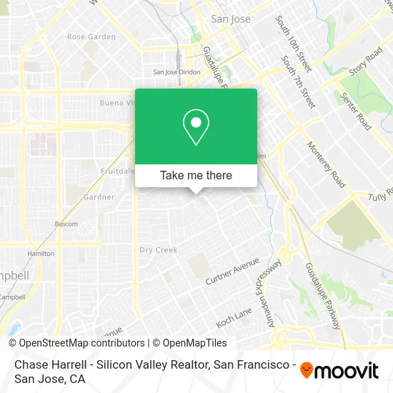 Chase Harrell - Silicon Valley Realtor map