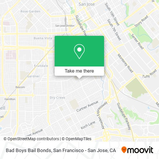 Bad Boys Bail Bonds map