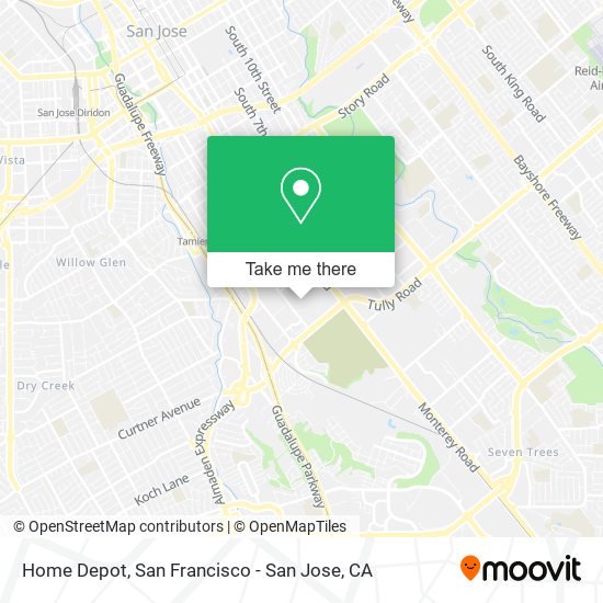 Home Depot map