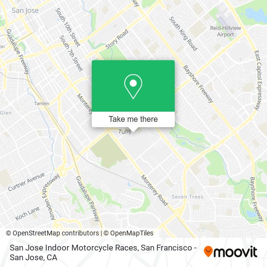 San Jose Indoor Motorcycle Races map