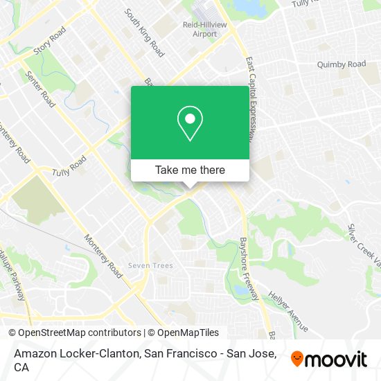 Amazon Locker-Clanton map