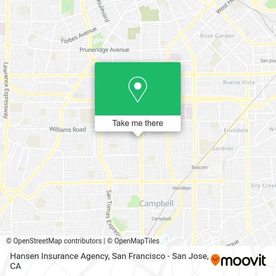Hansen Insurance Agency map