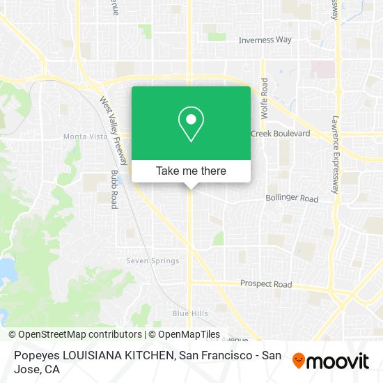 Popeyes LOUISIANA KITCHEN map