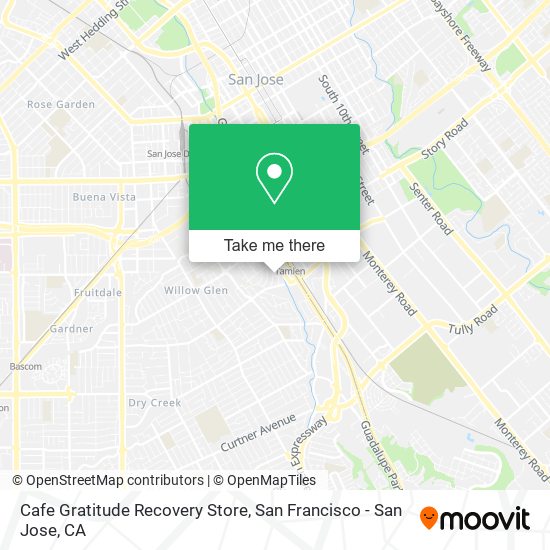 Cafe Gratitude Recovery Store map