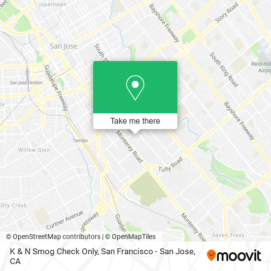 K & N Smog Check Only map