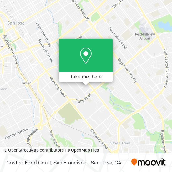 Mapa de Costco Food Court