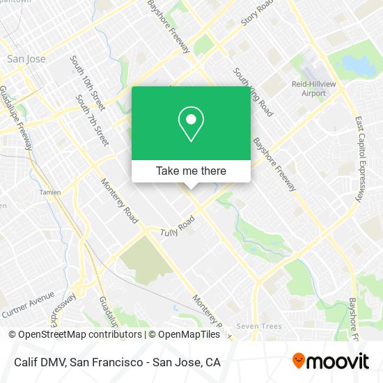 Mapa de Calif DMV