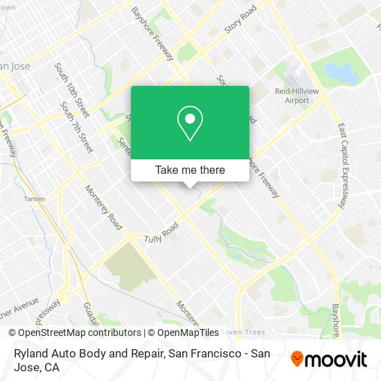Ryland Auto Body and Repair map