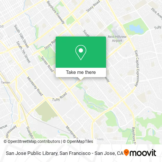 San Jose Public Library map