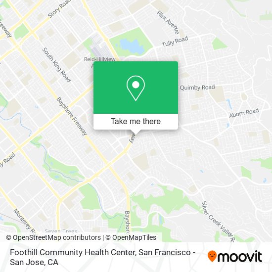 Foothill Community Health Center map