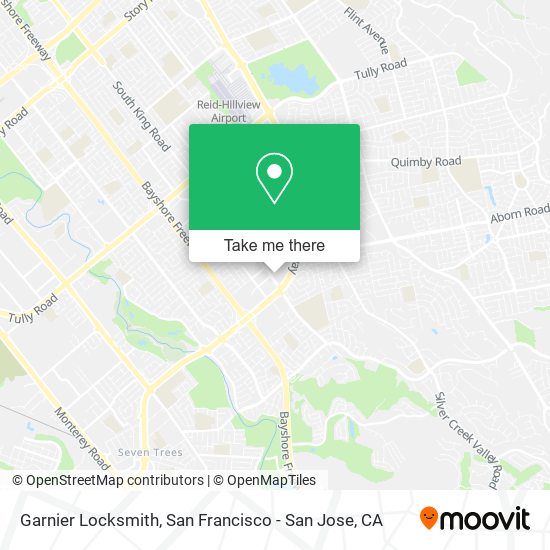 Garnier Locksmith map