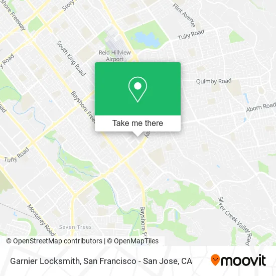 Mapa de Garnier Locksmith
