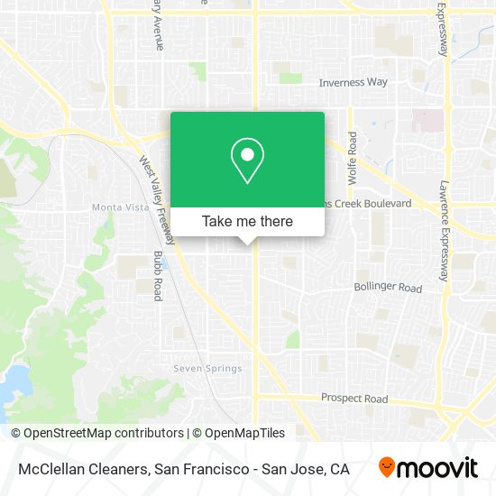 Mapa de McClellan Cleaners