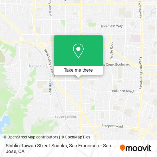 Mapa de Shihlin Taiwan Street Snacks