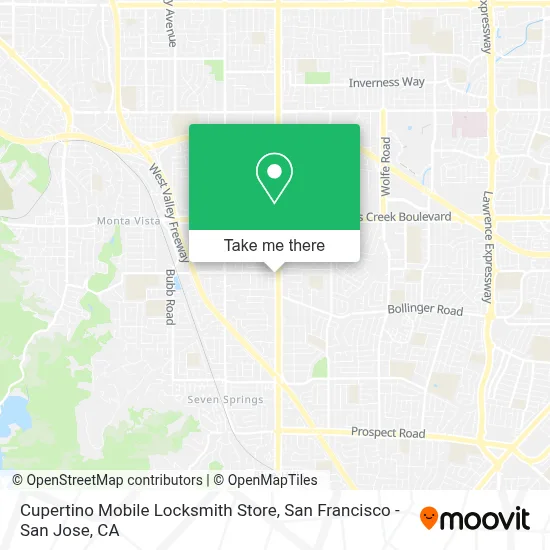 Cupertino Mobile Locksmith Store map