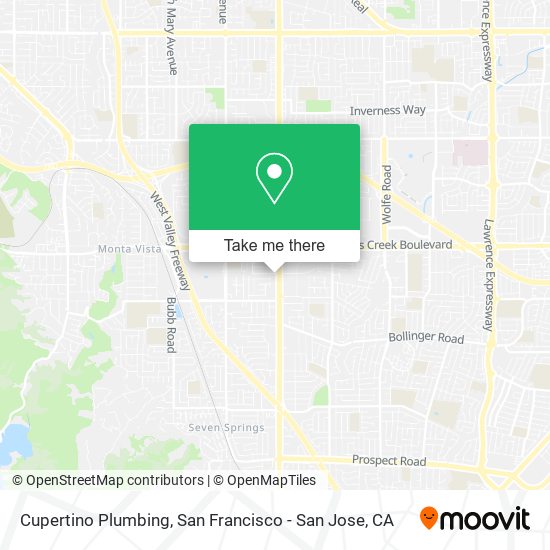 Cupertino Plumbing map