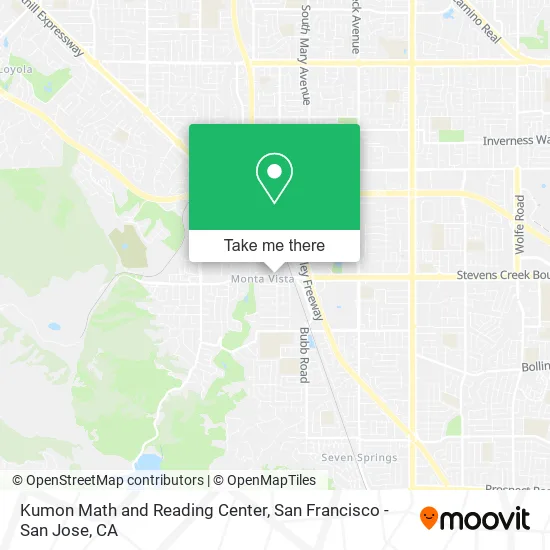 Mapa de Kumon Math and Reading Center