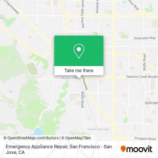 Mapa de Emergency Appliance Repair