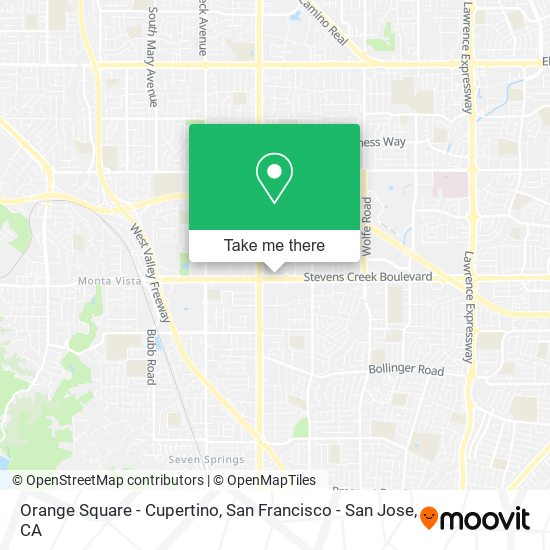 Mapa de Orange Square - Cupertino